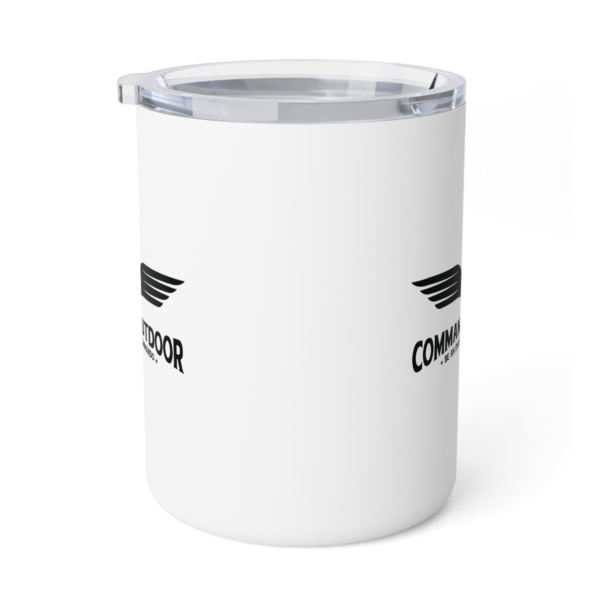 Insulated coffee mug, stainless steel, 10oz for outdoor use