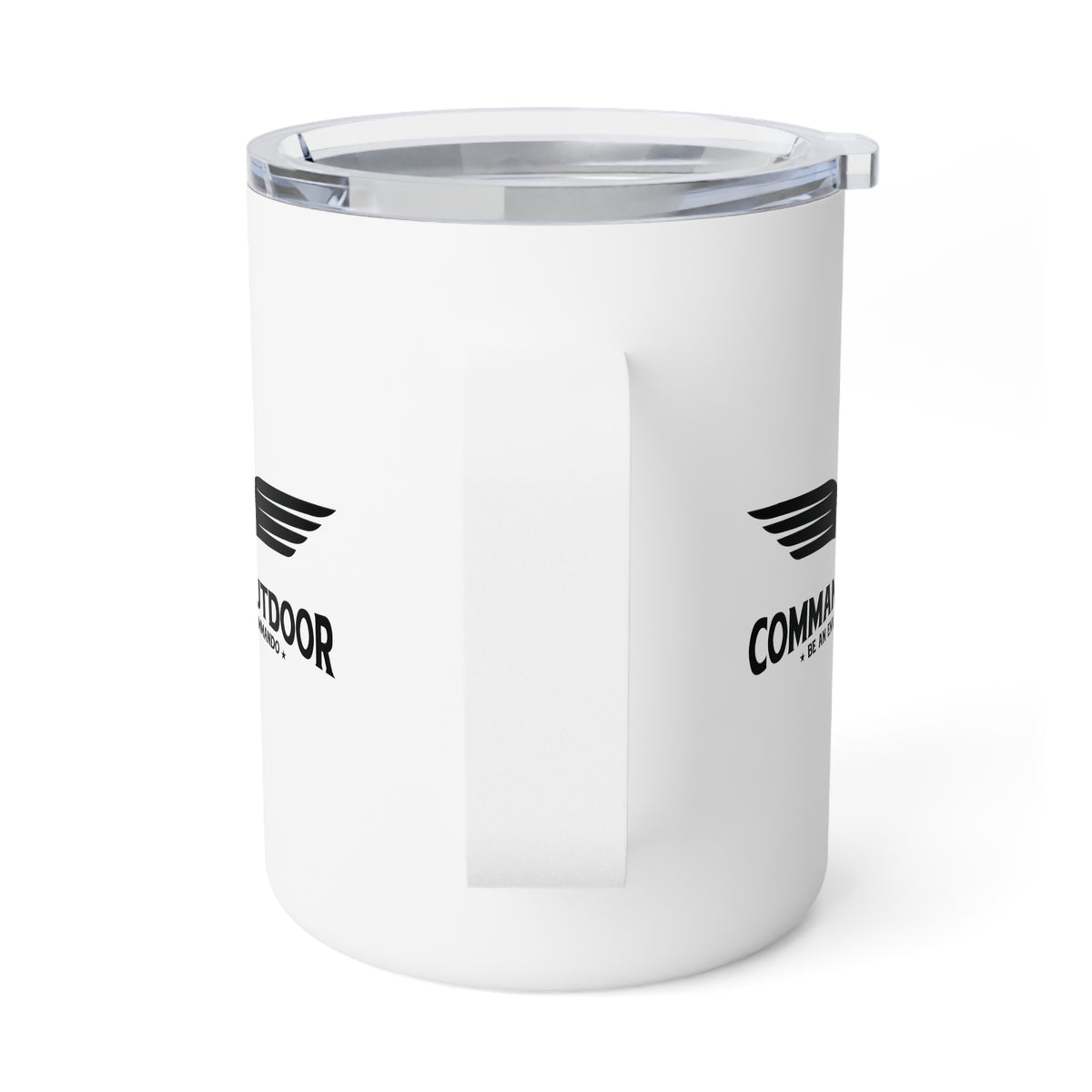 Insulated coffee mug, stainless steel, 10oz for outdoor use