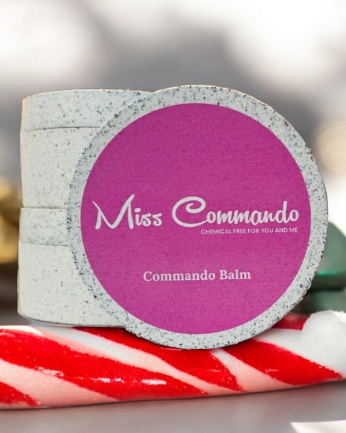 Candy Cane Shea Butter Balm with Peppermint