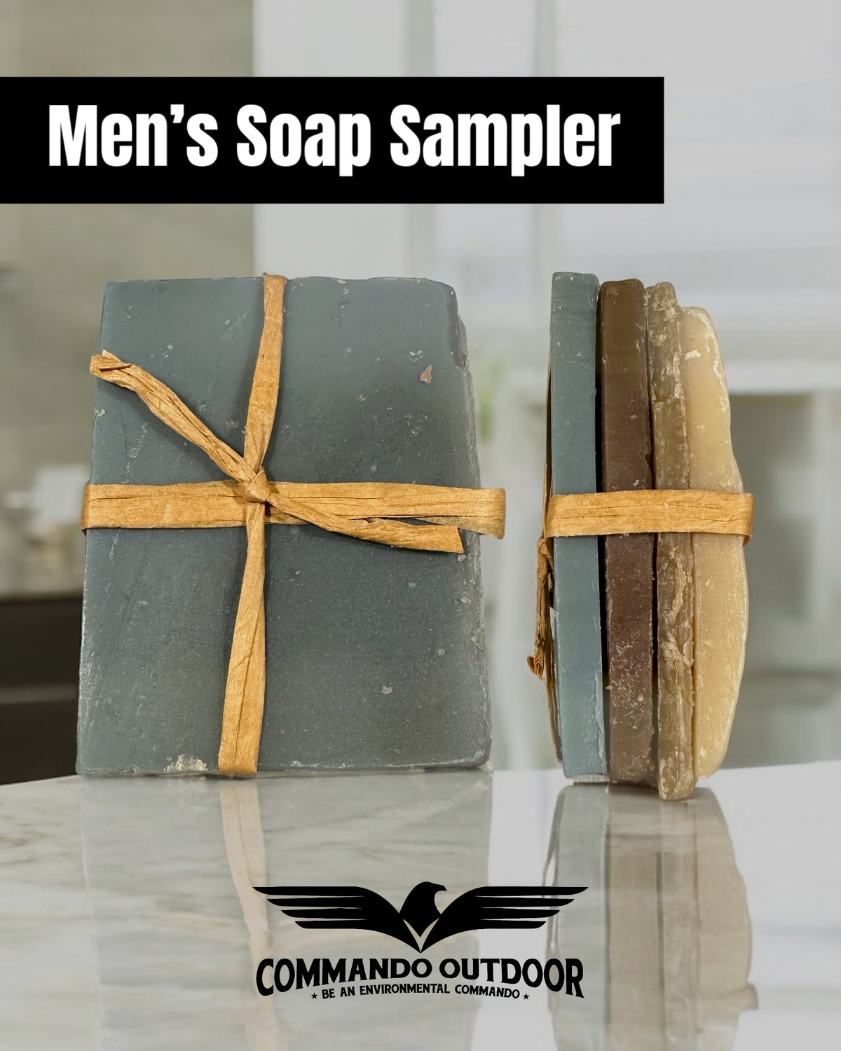 Men’s soap sampler pack with non-toxic and cruelty-free bars