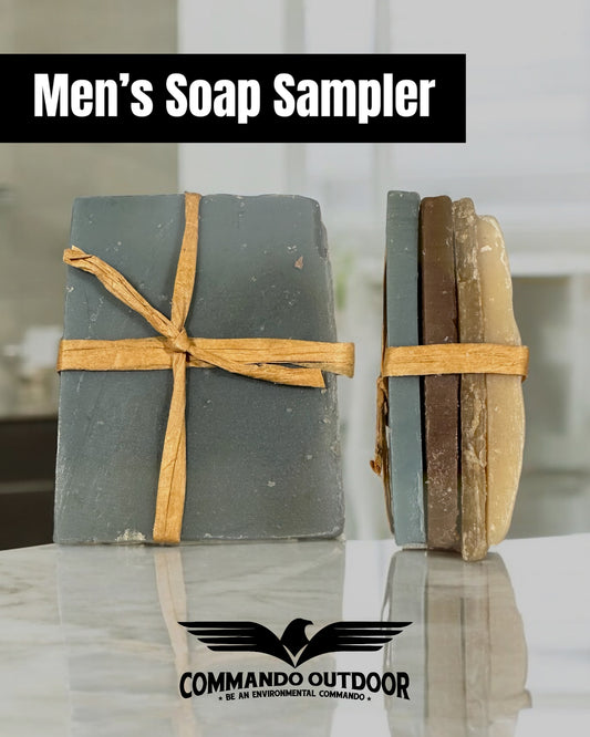 Men’s soap sampler pack with non-toxic and cruelty-free bars